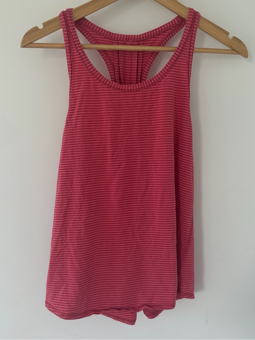lululemon athletica Pink Striped Racerback Tank